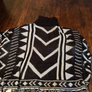 Poncho. Worn once. Very comfy.